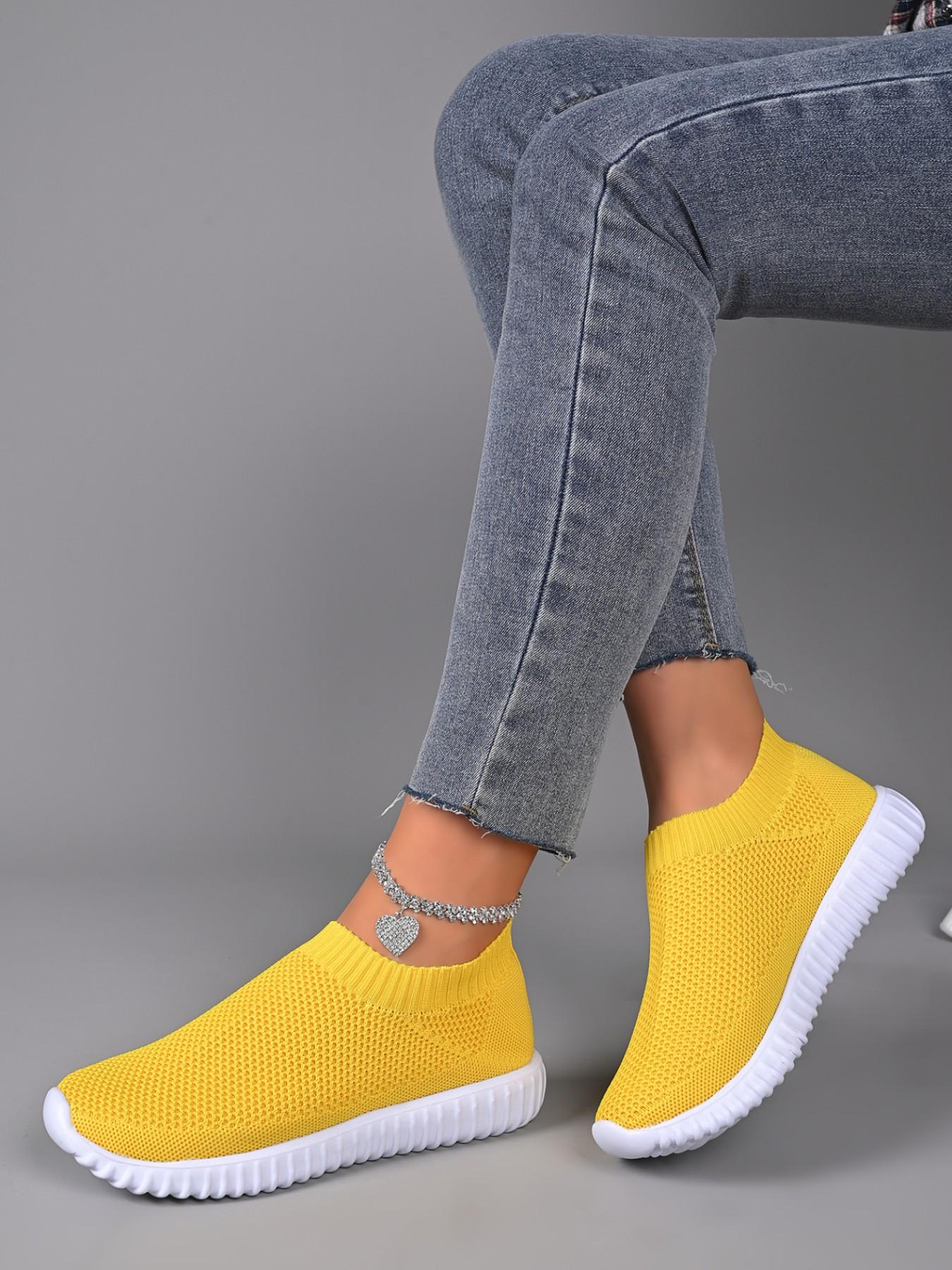 Women's Strapless Casual Mesh Shoes, Breathable Ballet Flat Sneakers, Comfortable Walking Sports Shoes for Nurses, All-Season Wear