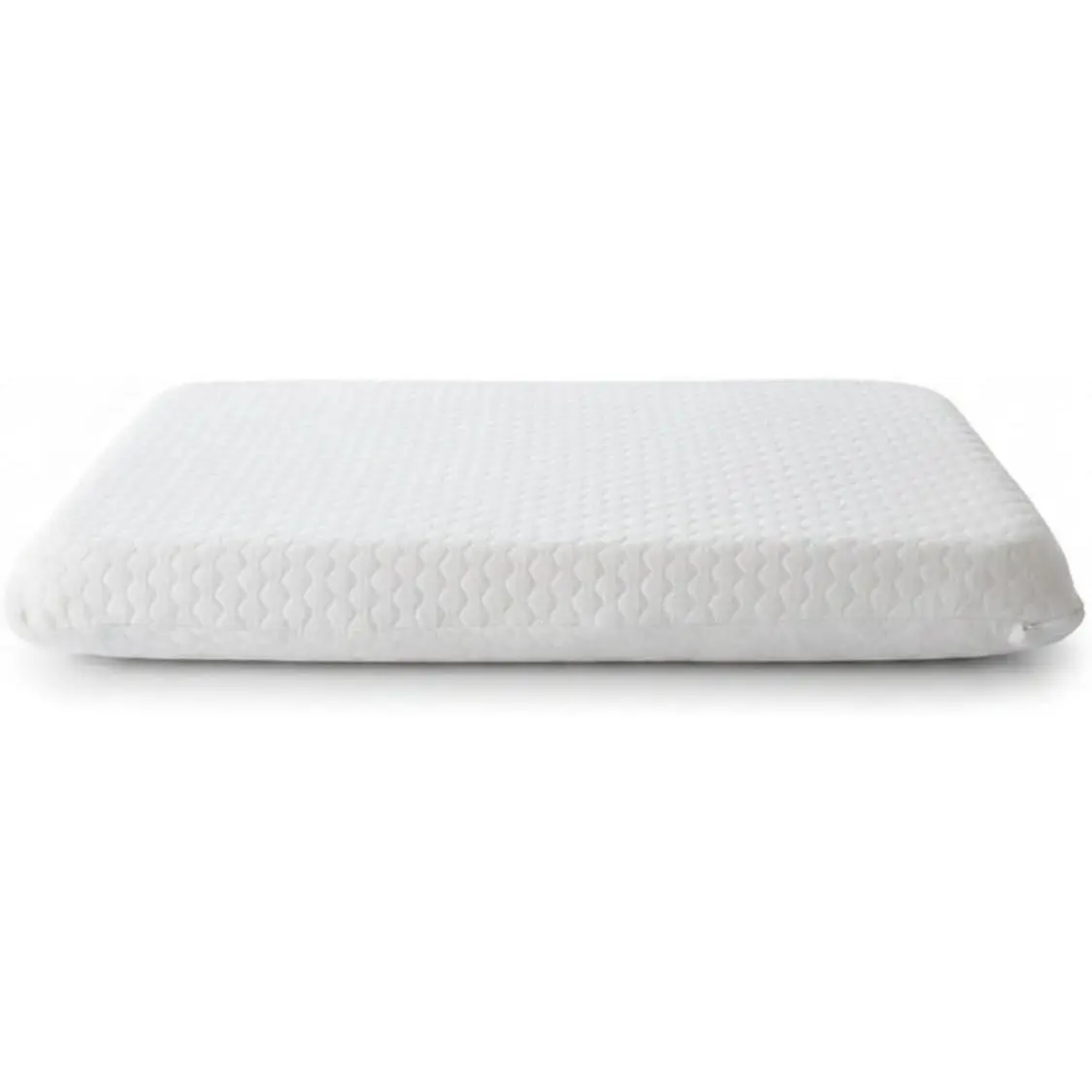 Thin Flat 3-Inch Firm Memory Foam Pillow for Back Sleepers, Low-Profile Supportive Pillow, Bamboo-Tencel Cover