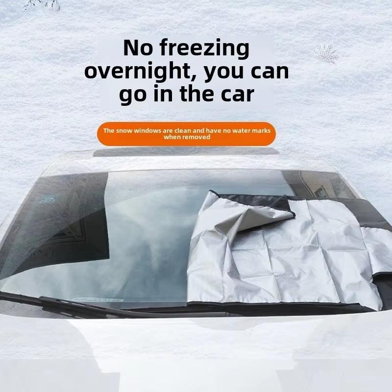 Foldable Car Sunshade Windshield Protector, Protects Snow, Sunlight, Rain, Easy Installation and Removal, Essential Car Accessory