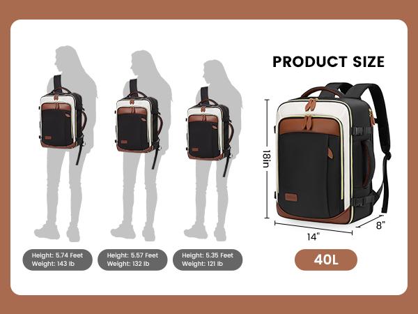 LOVEVOOK TikTokShopBacktoSchool TSA-Friendly Travel Backpack with Storage Bag and Toiletry Bag - Fits 17-Inch Laptop, for Hiking, Overnight, Weekend Trips and Business Travel