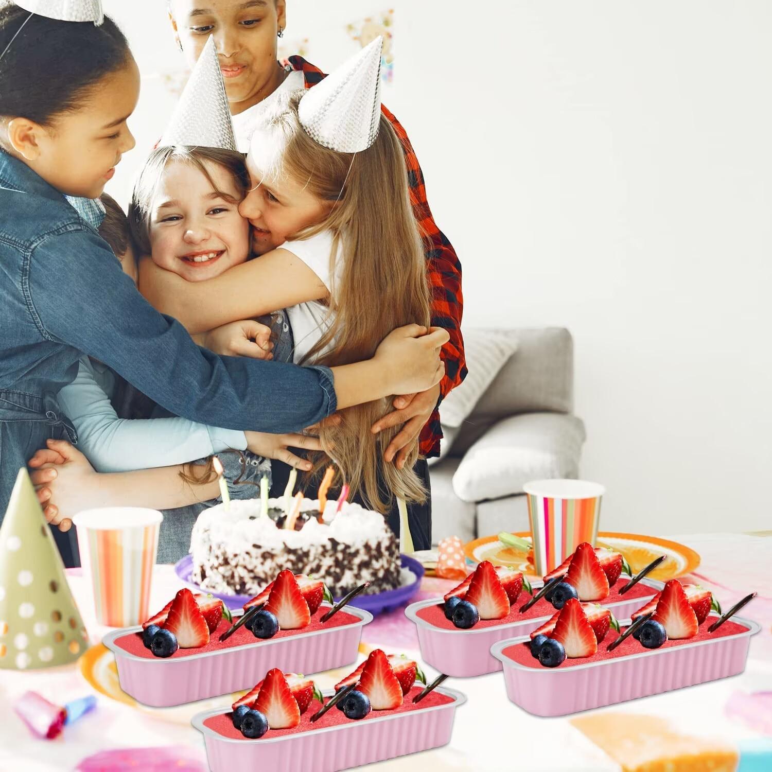 30pcs Aluminum Baking Cup Set, Creative Multi-Functional Sweet Treat Box, Ideal for Cake, Bread, Sushi, Cheese, Kitchen, Party, Holiday