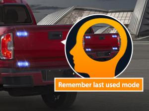 Nilight 8PCS Led Strobe Lights with Controller 12V 24V Sync Feature Blue Strobe Light 12 24 LED Surface Mount Hazard Warning Lights with Strobe Controller for Vehicle Car Truck RV ATV