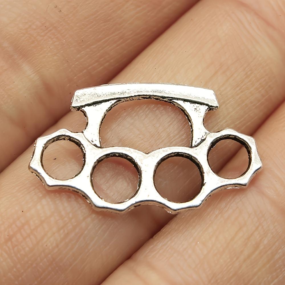 20pcs of Vintage Alloy Talisman, Copper Silvery Hollow Wrist Talisman, DIY Jewelry Making Accessories, No Power Supply