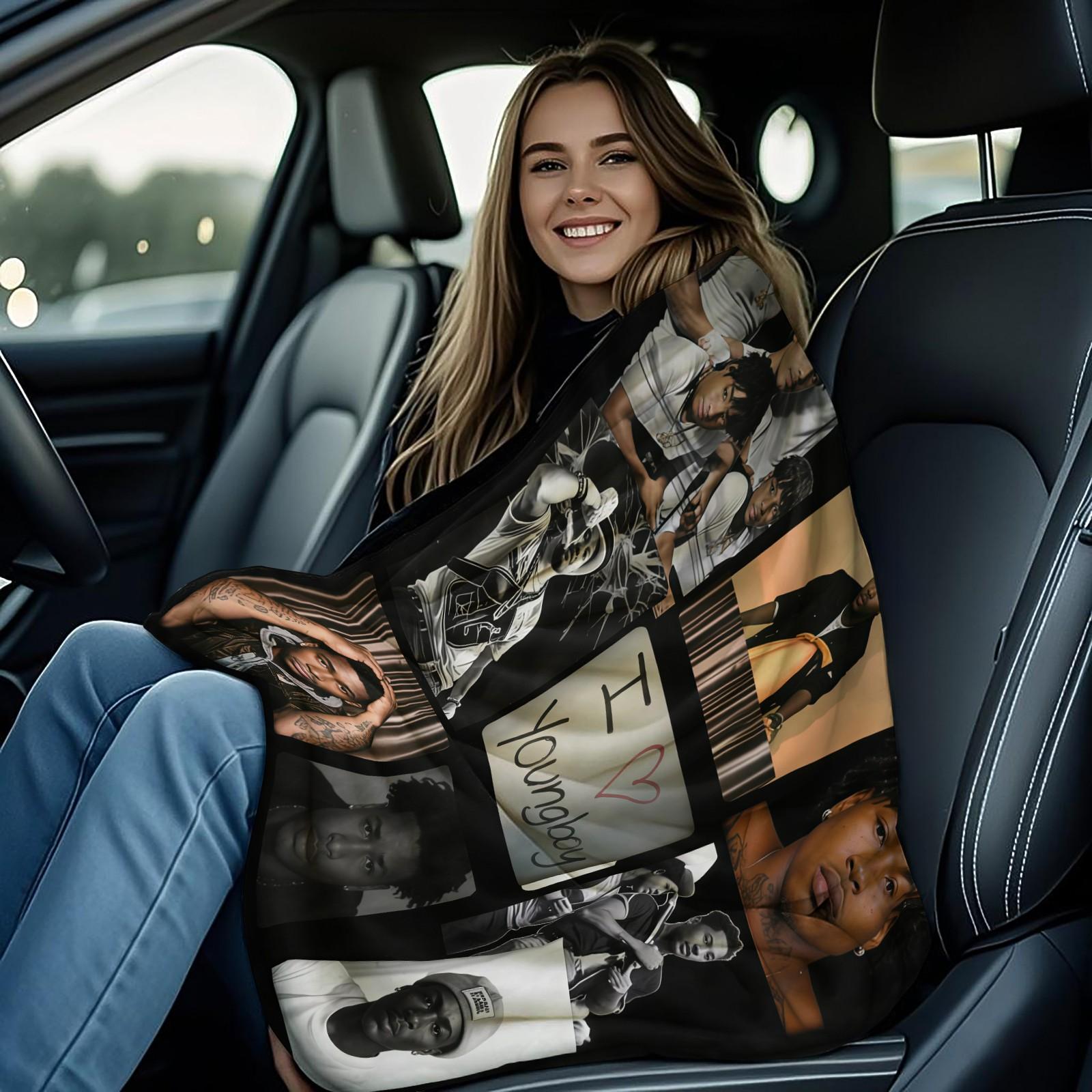 Youngboy Patterned Blanket, Everyday Holiday Birthday Gift For Kids And Adults, Soft, Warm And Lightweight Plush Blanket For Bed, Sofa, Car, Room Decoration, Custom Photo Blanket, Personalized Picture Blankets