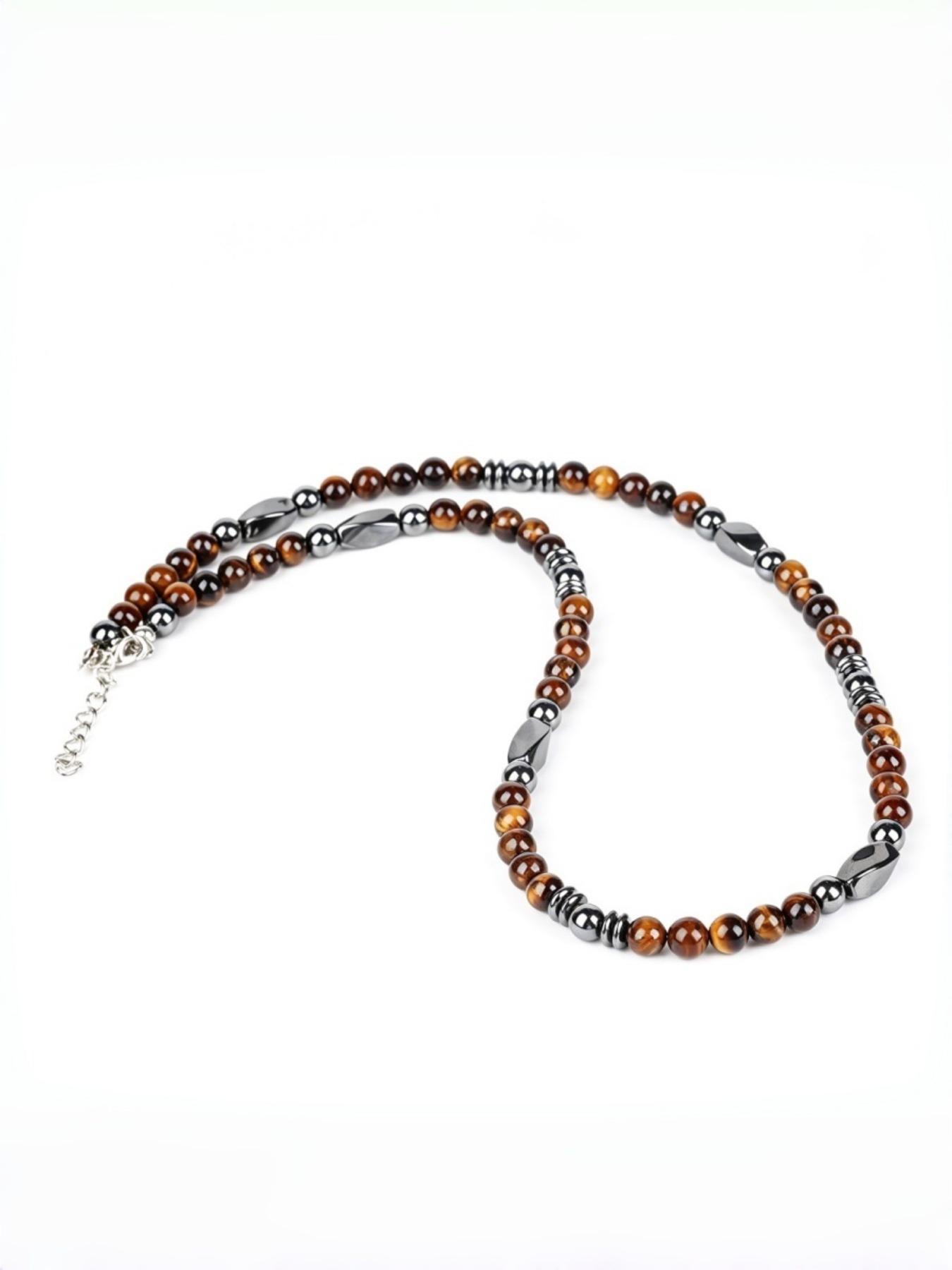 Unique Obsidian Necklace, Wearable All Year Round, Perfect for Daily Gatherings, Father's Birthday Gift, Back-To-School Present