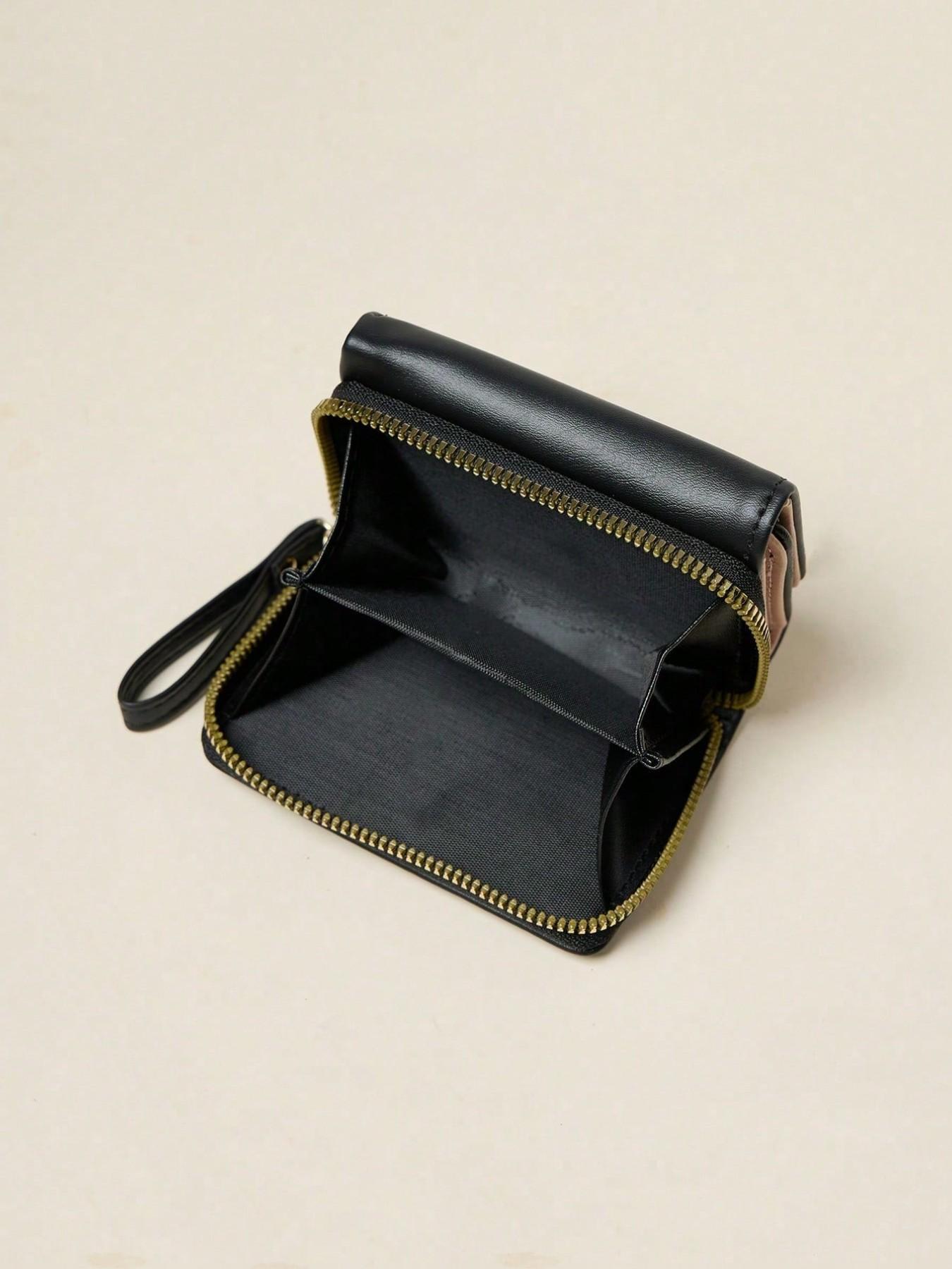 Women's Short Antler Wallet, Mini Zipper Coin Purse, Trifold Buckle Card Holder, Valentine's Day Gift, Birthday Present