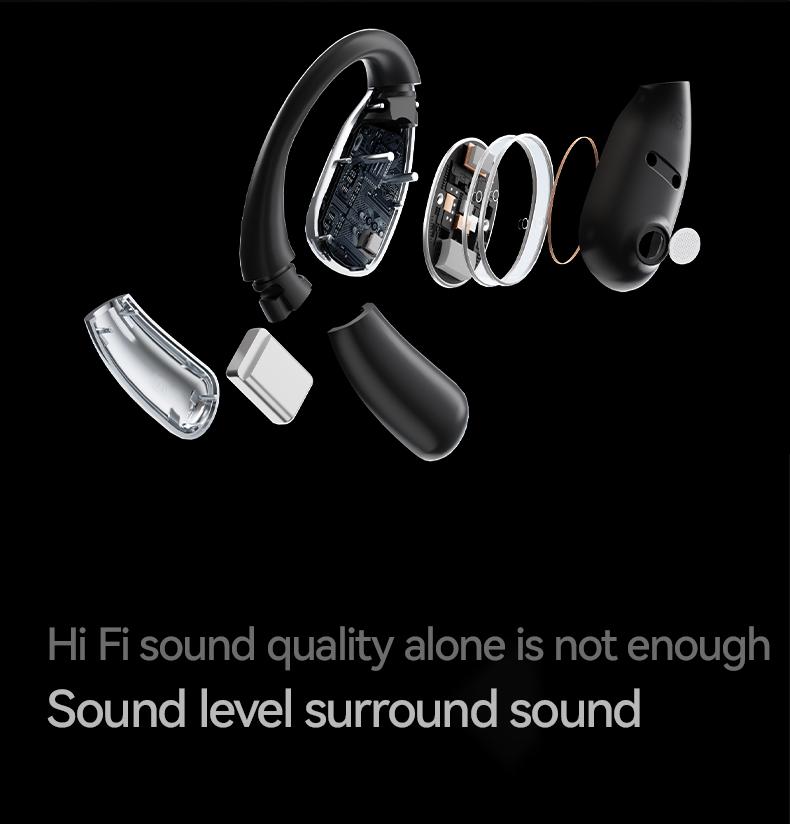 MINISO X28 OWS Open Ear Wireless Bluetooth Earbuds HIFI Sound Quality Sports Headphones IPX5 Waterproof With microphone MINISO X28 OWS Open Ear Wireless Bluetooth Earbuds HIFI Sound Quality Sports Headphones IPX5 Waterproof With microphone