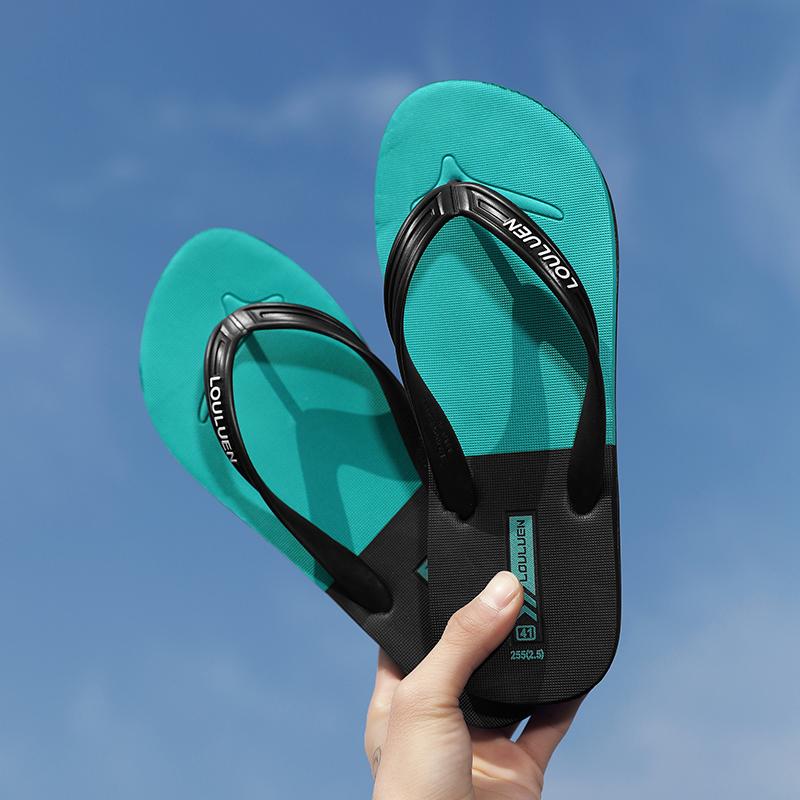 Men's PVC Flip Flops, Casual Comfortable Beach Sandals, Lightweight Non-Slip House Slippers, Ideal for Living Room, Bathroom, Beach