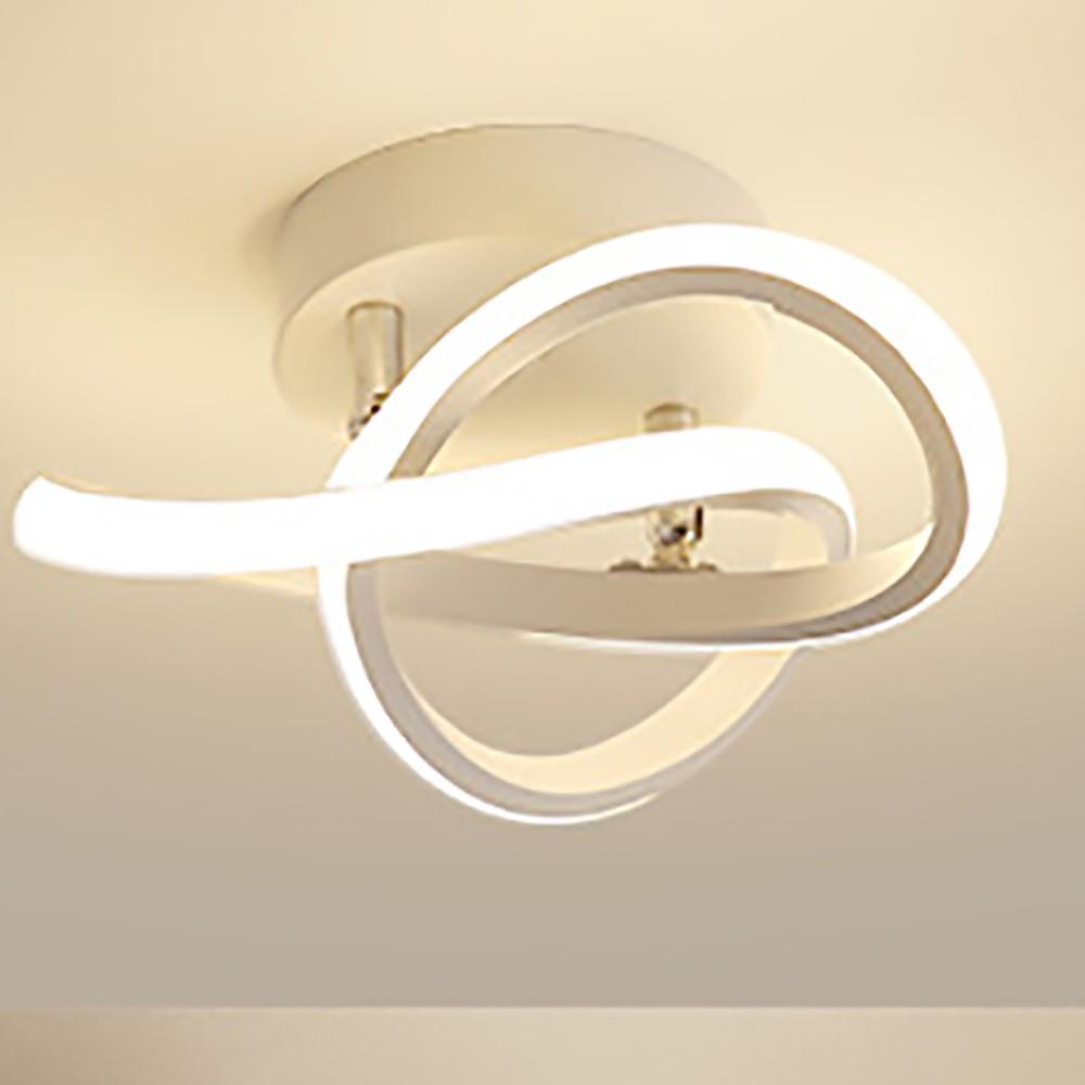 LED Ceiling Light, black/white/gold, 3-color dimmable. Ideal for bedrooms, corridors, hallways, studies, and simple modern interior home lighting.