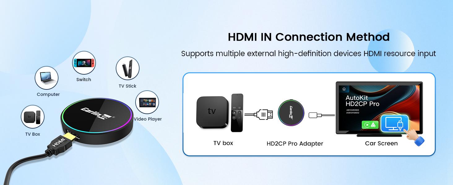 【TikTokShopBlackFriday】CarPlay TV adapter CarlinKit car play with netflix wireless carplay/Android auto • CarPlay Screen Upgrade HDMI• Netflix YouTube Fire TV in Car