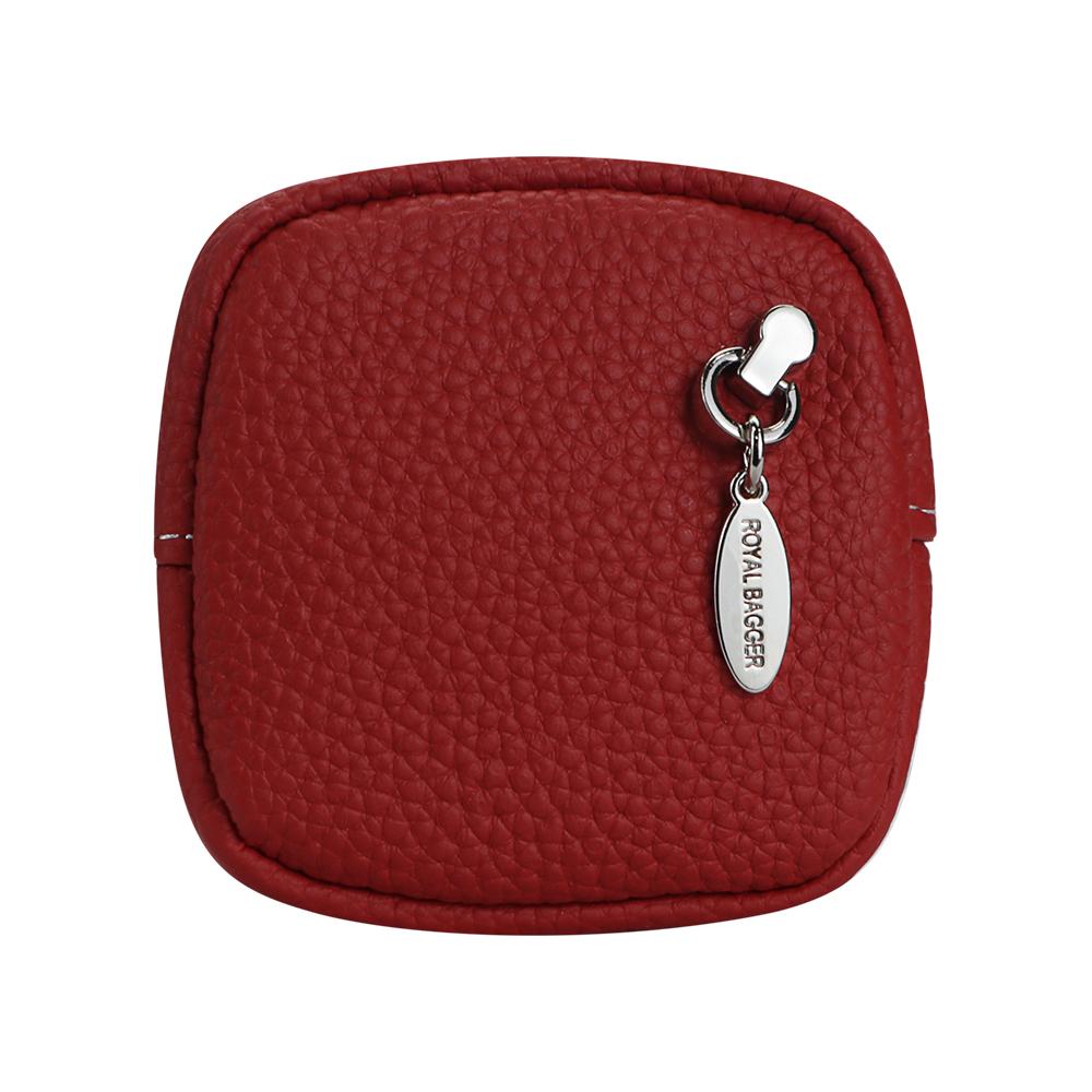 Royal Bagger Mini Lychee Pattern Coin Purse, Solid Color Buckle Key Earphone Storage Bag, Casual Change Pouch for Daily Use 1603 SpringStatements