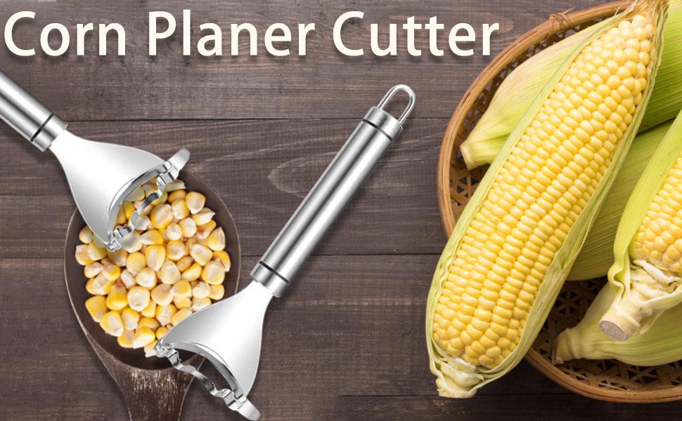 Corn Peeler Stainless Stee Corn Cob Stripper Tool Corn Thresher from the Cob, Removes Corn Kernels From Corn Cobs In Seconds, Kitchen Gadget
