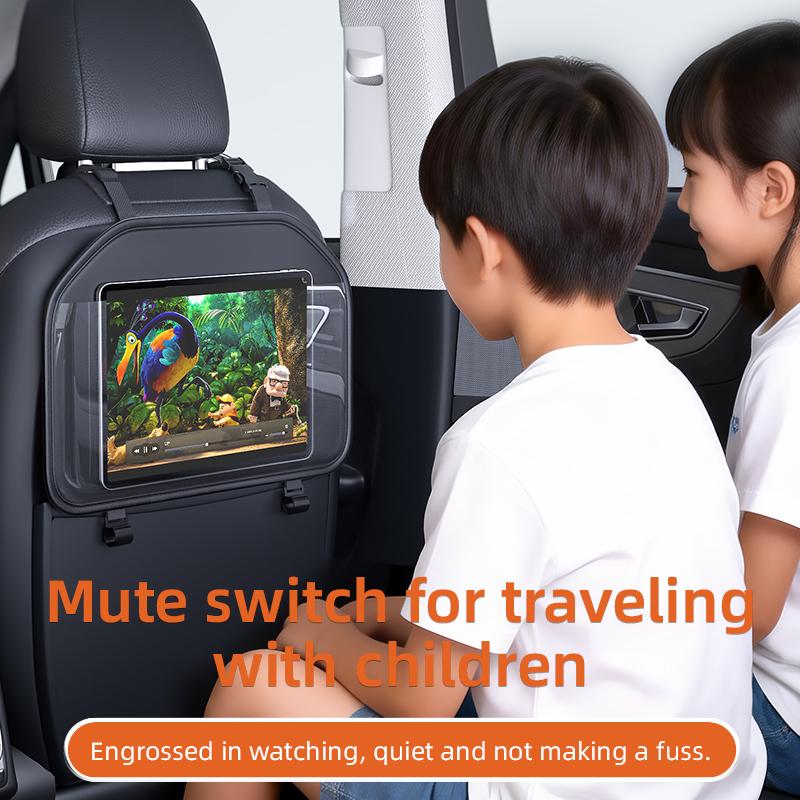 Transparent Pocket Car Seat Back Storage Bag Tablet Holder Wear-Resistant Auto Backseat Organizer for Children Car Accessories