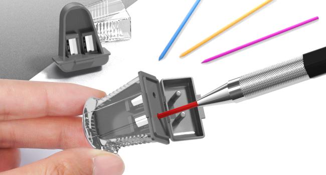 Four Candies 25PCS Mechanical Pencil Set with Case - 3PCS Metal Pencils 0.5 0.7 0.9mm, 3PCS 4B Erasers, 432PCS Graphite Leads for Writing Drawing Sketching Christmas Gifts, Stationery Writing Tools