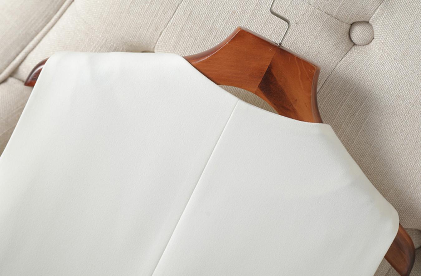 Women's Solid Button Front Pocket V Neck Suit Vest, Elegant Sleeveless Suit Vest for Work Office Business, Ladies Spring & Fall Clothes