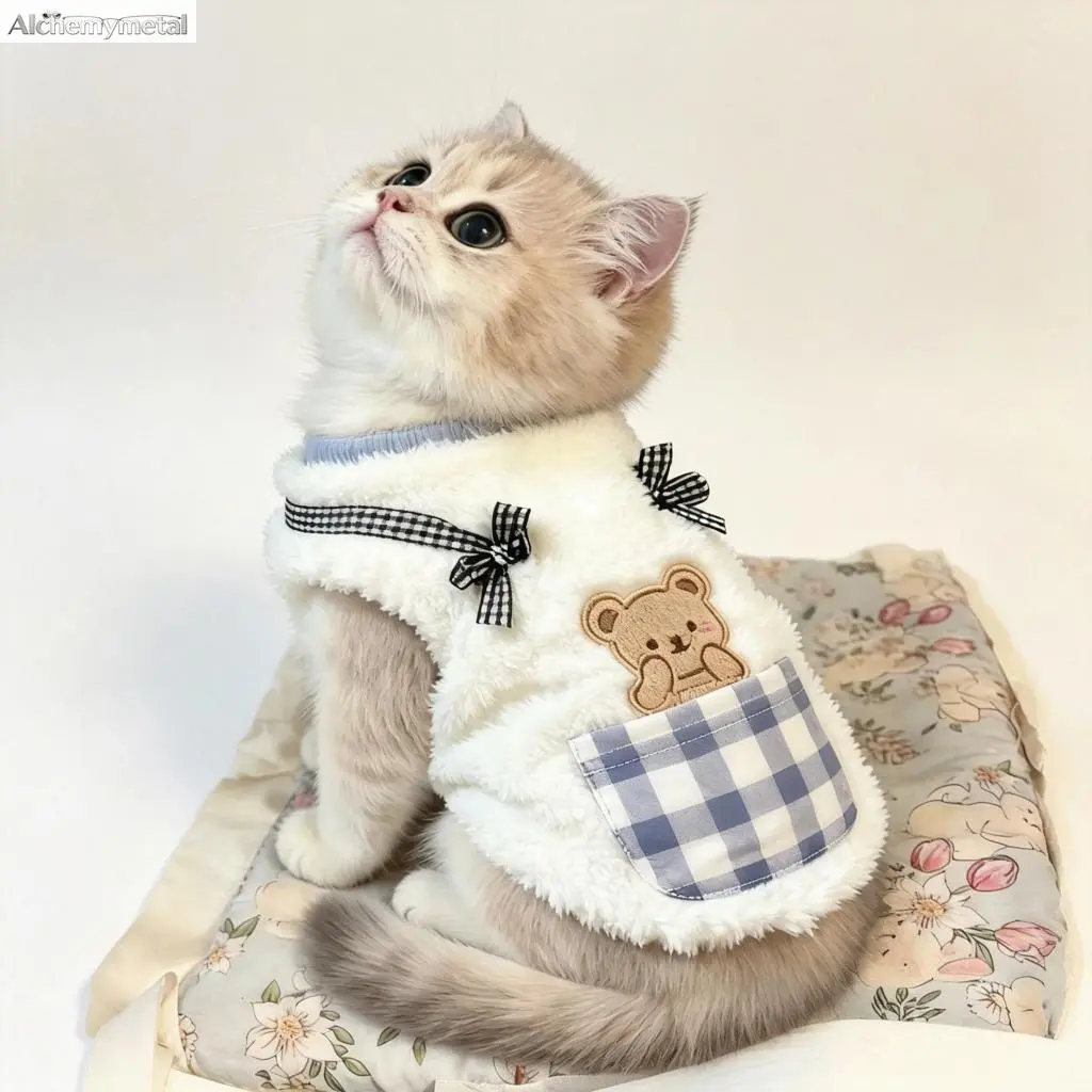 Winter Cat Vest, Fleece Lined Pet Shirt for Kittens and Cats, Warm Anti Shed Soft Pet Clothing for Autumn Winter  Outdoor Wear and Daily Comfort Floral  recreation Sexy  recreation durable interactive pad diy diamond painting kit indoor mouse repellent