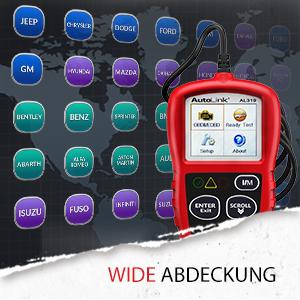 Autel AL319 OBD2 Scanner Code Reader, Enhanced Check and Reset Engine Fault Code, Live Data, Freeze Frame, CAN Car Diagnostic Scan Tools for All OBDII Vehicles After 1996, 2024 Upgraded