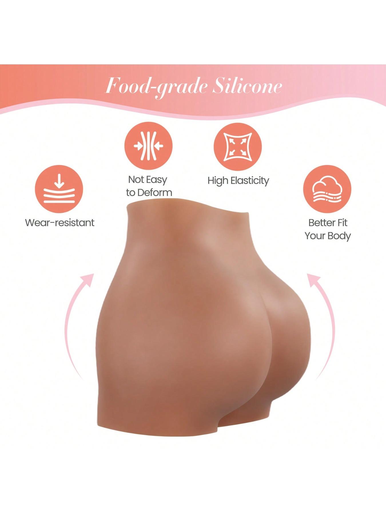 Silicone Butt Enhancer Shorts, Unisex Silicone Fake Buttocks Shaping Pants, Thickened Design Lifting Peach Butt, Confident Shaping