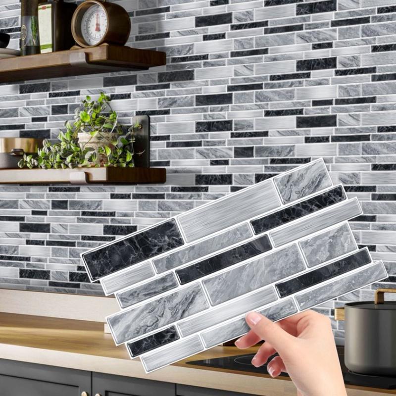FLOLEOPA 48-Piece Peel-and-Stick Wall Decals Kitchen & Bathroom Splashback Protection Waterproof, Oil-Resistant, Heat-Resistant Ideal for Dining Rooms, Schools, and Office Wall Decor Marble Pattern Stickers, Tile Decals, Wall Panels FLOLEOPA 48-Piece Peel-and-Stick Wall Decals Kitchen & Bathroom Splashback Protection Waterproof, Oil-Resistant, Heat-Resistant Ideal for Dining Rooms, Schools, and Office Wall Decor Marble Pattern Stickers, Tile Decals, Wall Panels