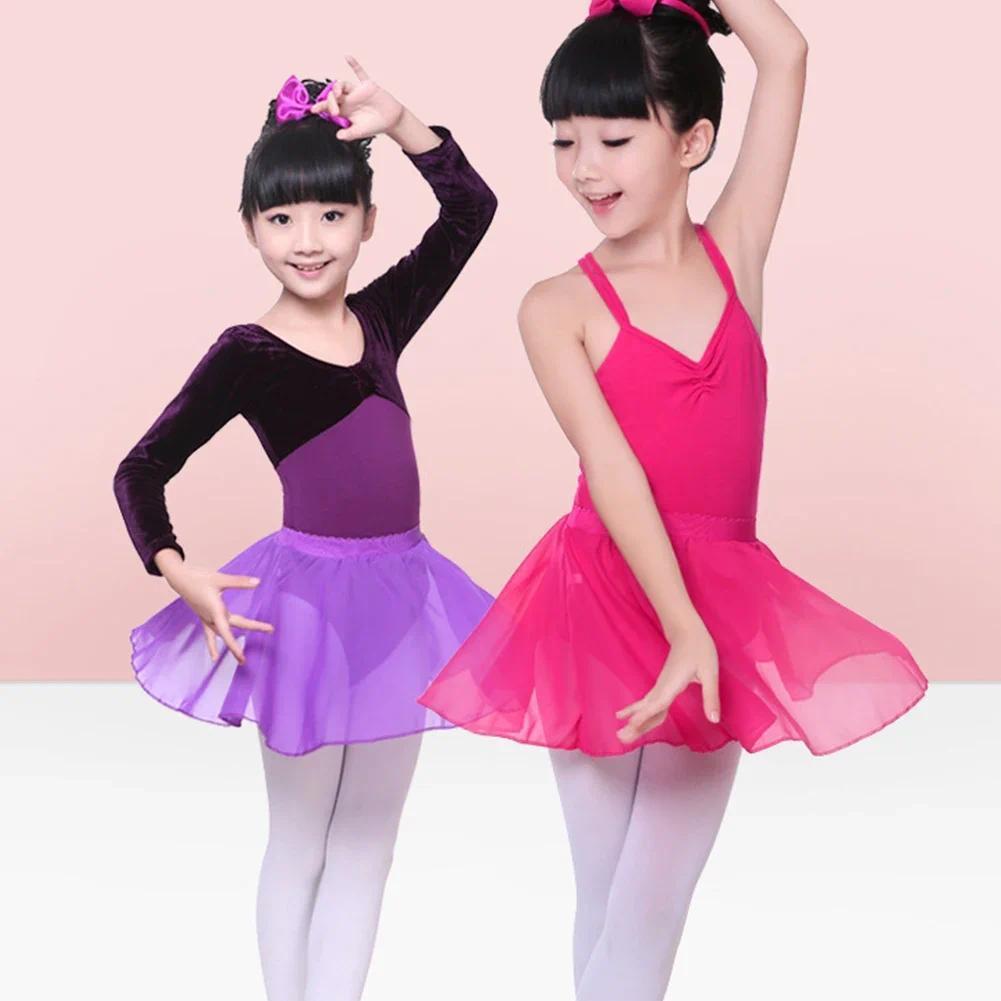 Ballet Skirt Girls Dancing Toddler Kids Dance Chiffon Skirt Elastic Waist Short Dance Skirt for Girls Tutu for Ballet