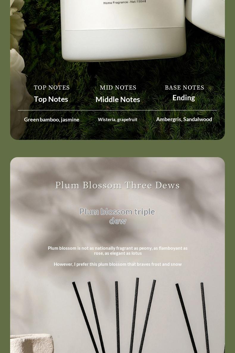 Tea Scented Incense Fire Free Rattan Essential Oil Tea Scented Indoor Perfume Home Bedroom Long Lasting Toilet Deodorization Incense