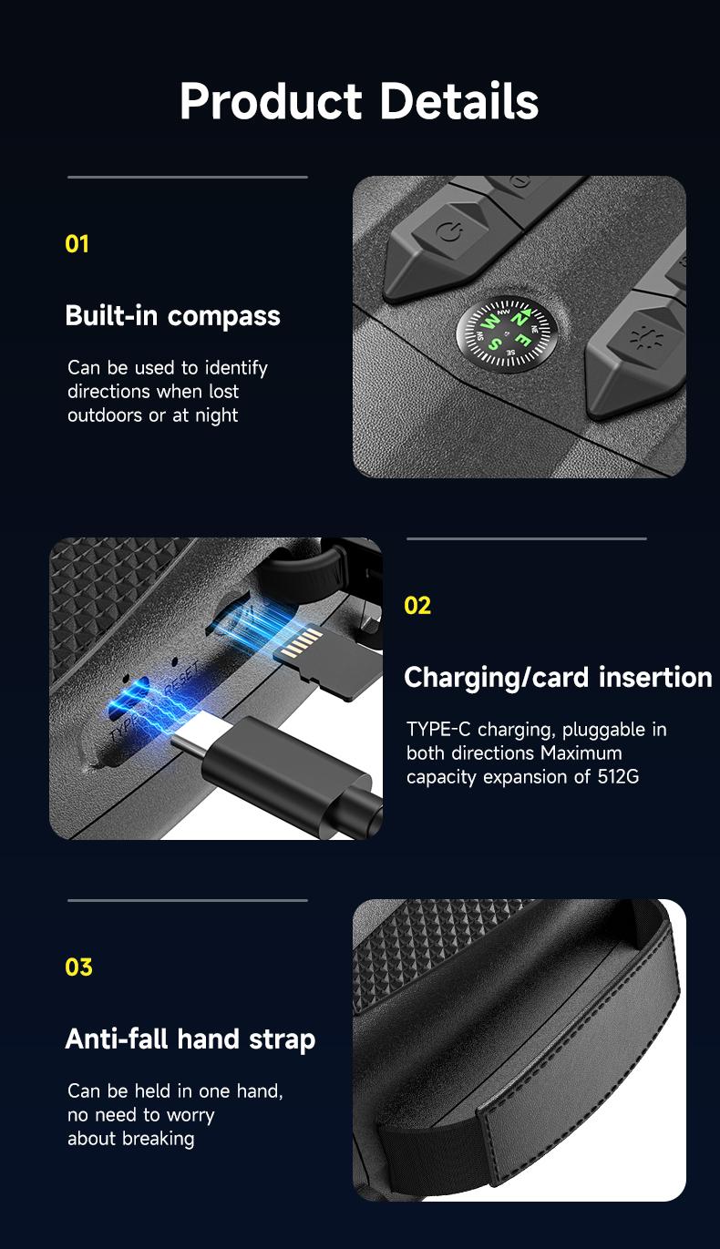 4K Night Vision Goggles with 32GB SD Card, Infrared Binoculars with Photo & Video Recording, 3"-4" HD Screen, 5000mAh Rechargeable Battery, Cool Tech Birthday Gift for Men/Dad/Husband, Hunters & Outdoor Adventures