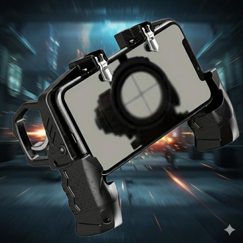 Professional Mobile Gaming Controller for iOS & Android: High Sensitivity Joystick & Triggers, Ergonomic Design, Compatible with COD, PUBG, Brawl Stars, Fortnite. Enhance Aim Accuracy, Reaction Speed & Portable Gaming Experience.