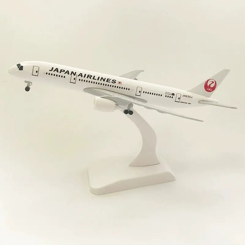 Japan Airlines Boeing 787 Model, Alloy Aircraft with Landing Gear, Collectible Gift for Aviation Enthusiasts, Indoor Decorative Ornament