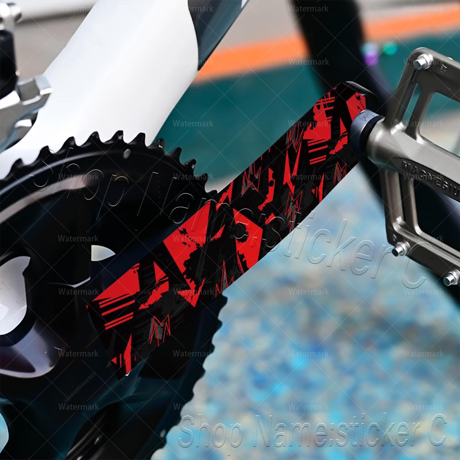 Geometric Bike Crank Stickers, High-Quality Scratch-Resistant Decals, Protective Film, Protector Sticker, Decorative Stickers for Various Bikes