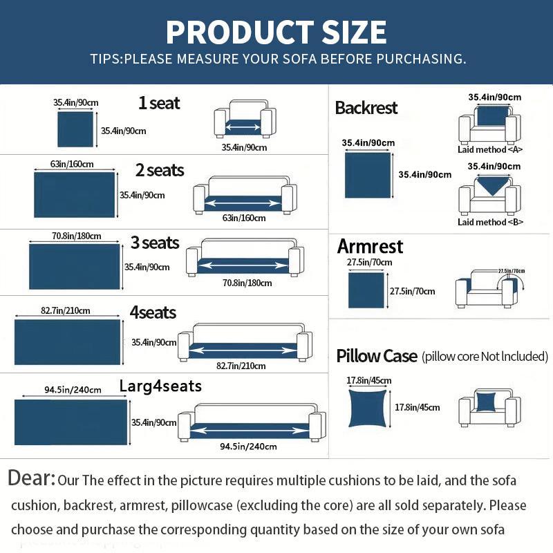 1pc Fluffy Couch Cushion, Pet-Friendly for All Seasons, Full Armrest Cover for Home Protection, Slip-Resistant and Machine Washable, Suitable for Single, Double, Triple, and Other Combination Sofas