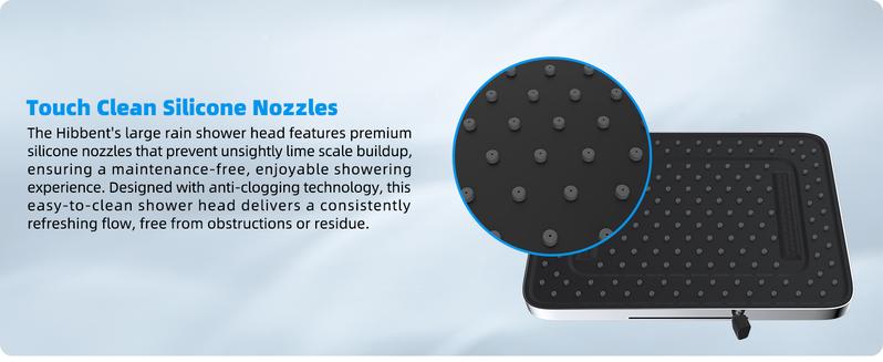 Hibbent cUPC Certified High Pressure 13'' Dual Shower Head Combo with 10-mode Handheld Spray, Upgraded Rainfall 5-spray Shower Head, 12'' Adjustable Extension Arm, 71'' Hose, Showerhead Holder, Chrome