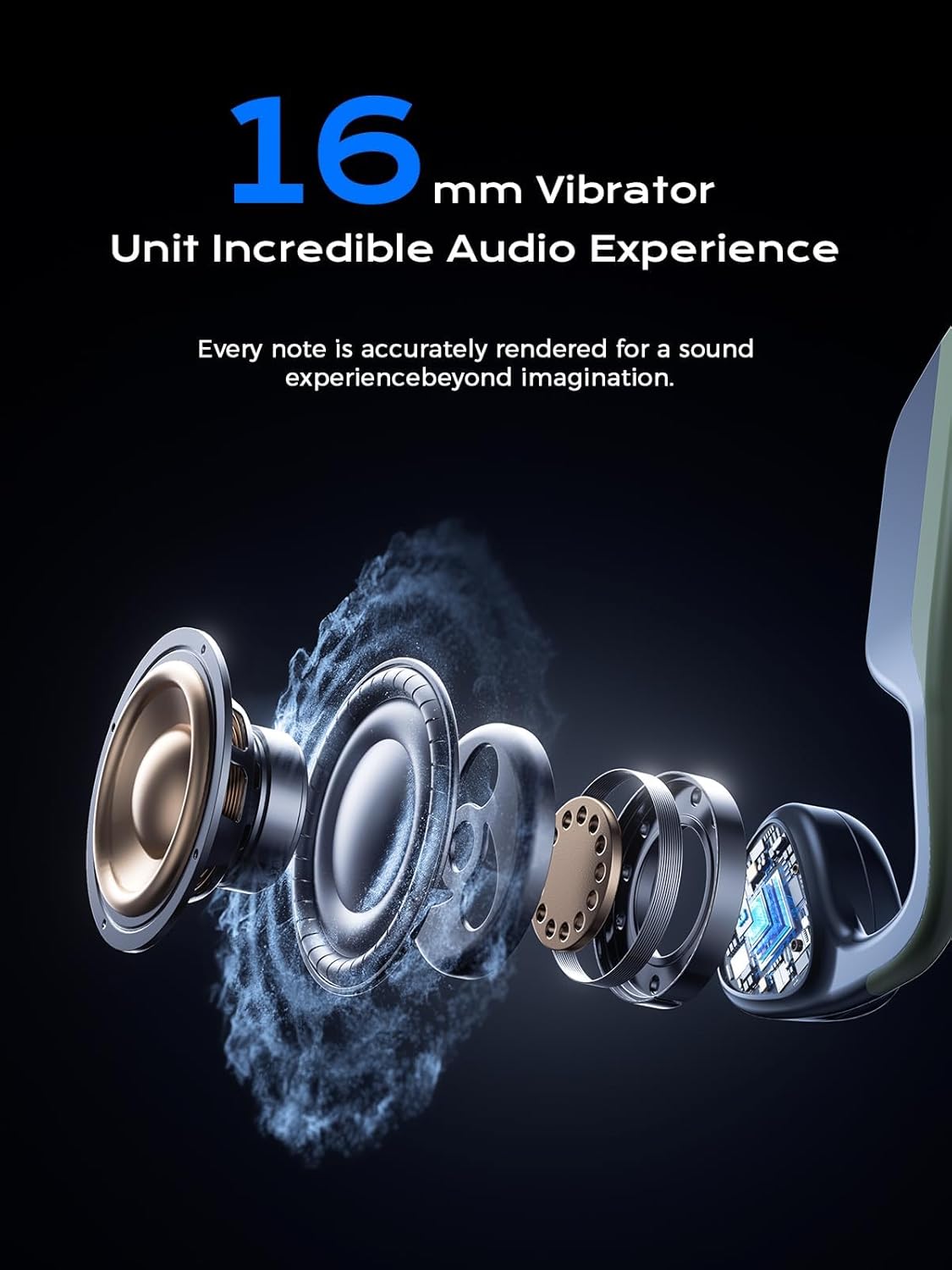 x19 open bone conduction, Bluetooth headset comfortable for long wear without pain, sweat-resistant and Water Proof design for running and fitness, long-lasting music bone conduction headphones Waterproof Headphones