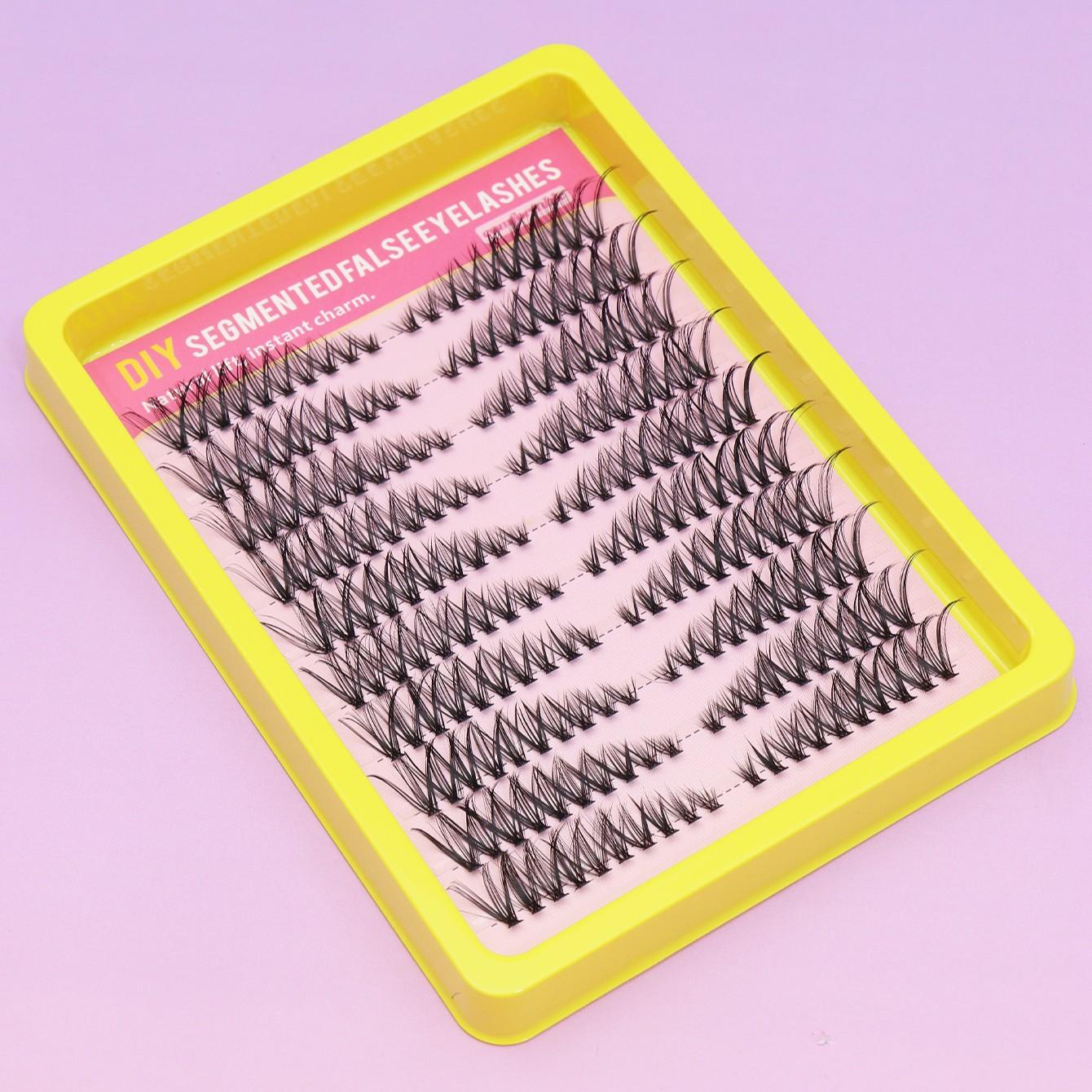 Fox Puppy Series 180 Mixed Length 30D Natural Eyelashes, Comfortable Wear, Waterproof, Durable, Transparent, Non-Irritating Makeup Tool