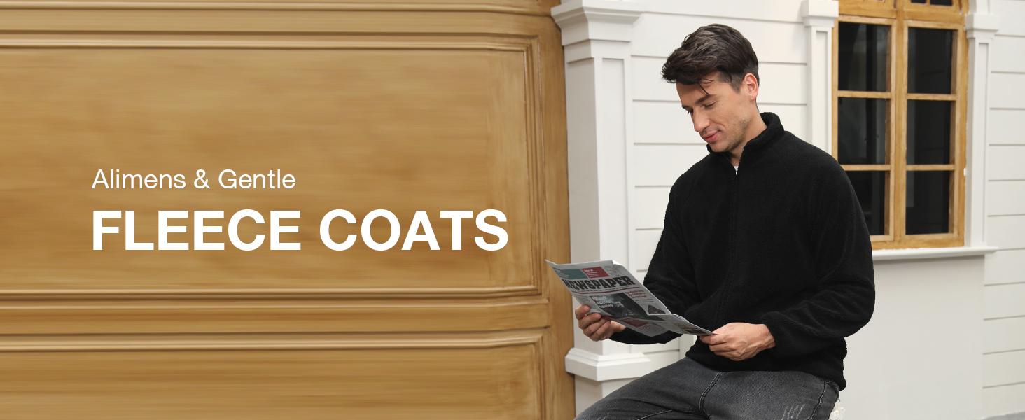 Alimens&Gentle| Unisex Casual Fleece Coats Menswear Jackets