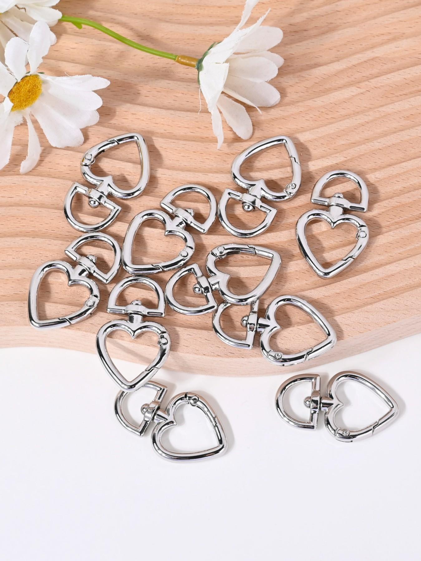 10 Fashionable Simple Metal Rotating Keychain Accessories Hooks, Ideal for DIY Keychain Making, Hardware Supplies for All Seasons