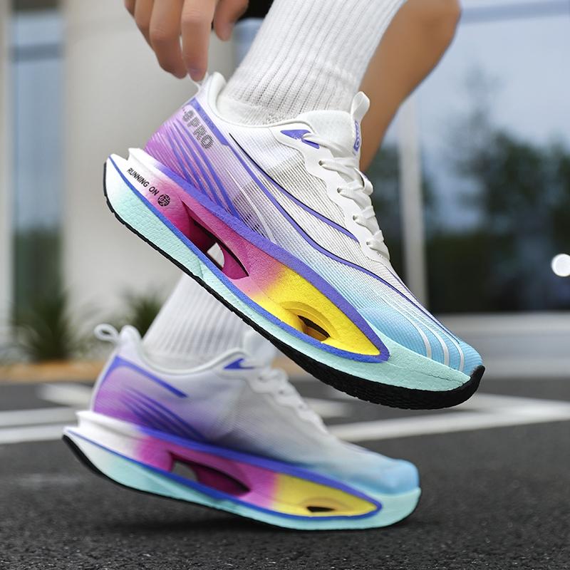 High-End Carbon Plate Cushioning Sneakers | Unisex Walking Running Sneakers Breathable Soft Anti-Slip Wear-Resistant 35-45