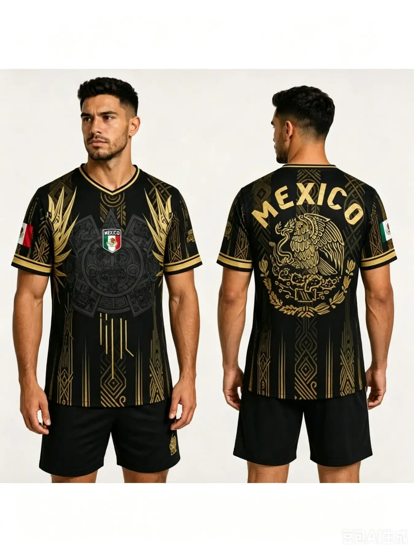 Mexico 2026 Soccer Jersey T-Shirt, Long Loose-Fitting Casual Top, Print Pattern, All Seasons, Ultimate Match Day Apparel