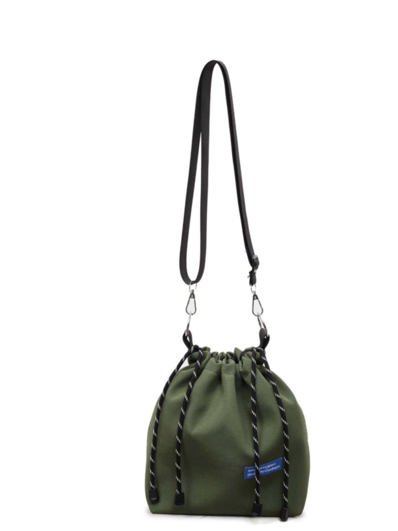New Single Shoulder Crossbody Bag, Trendy Drawstring Bucket Bag for Men and Women, Unisex Small Versatile Waist Pack