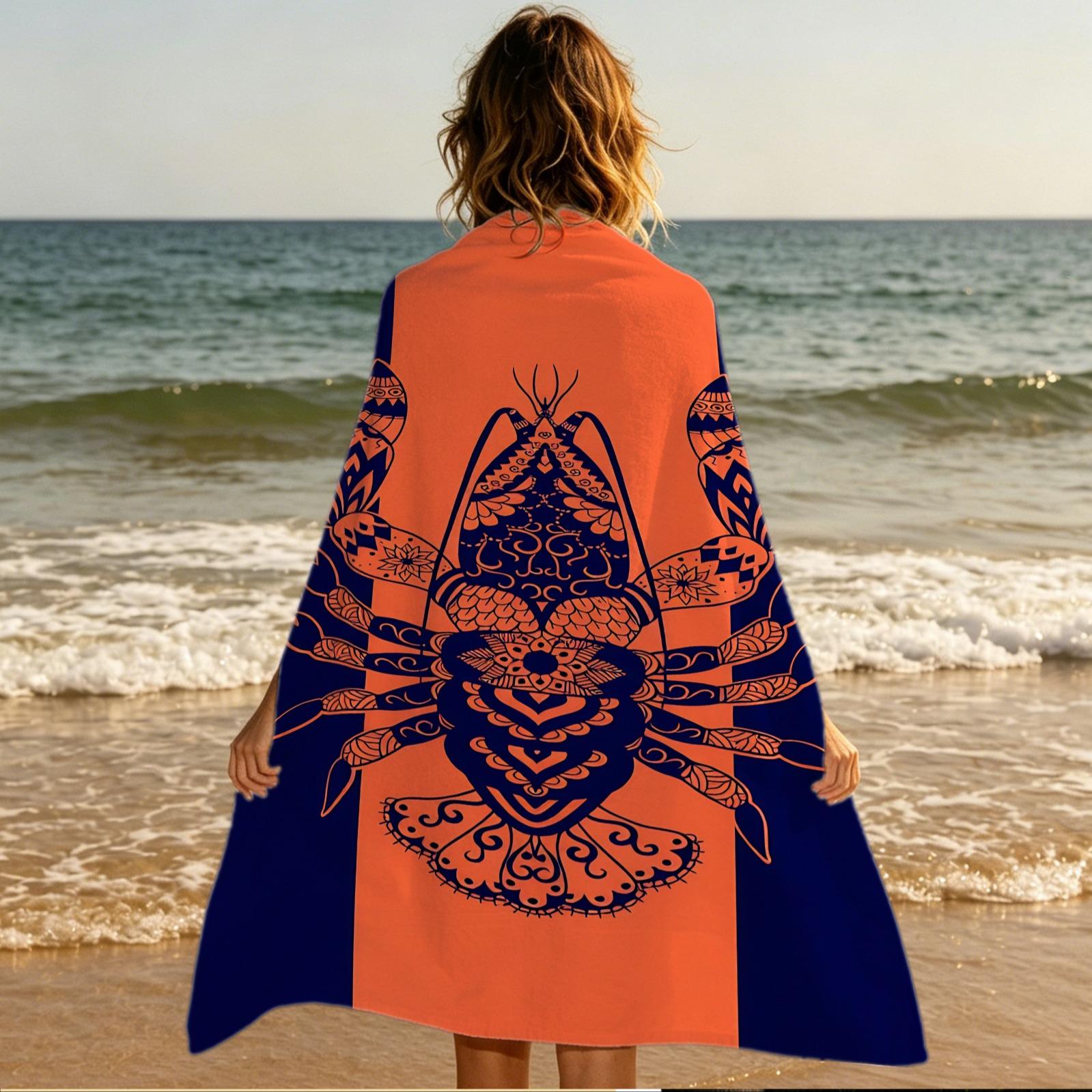 Exotic Tribal‑Style Marine Life Beach Towels, Ethnic‑Style Marine Animal Print Beach Towels, and a Variety of Bohemian‑Patterned Oversized Pool Towels—All Made From Quick‑Drying Microfiber Fabric—to Help You Create a Unique Summer Travel Look