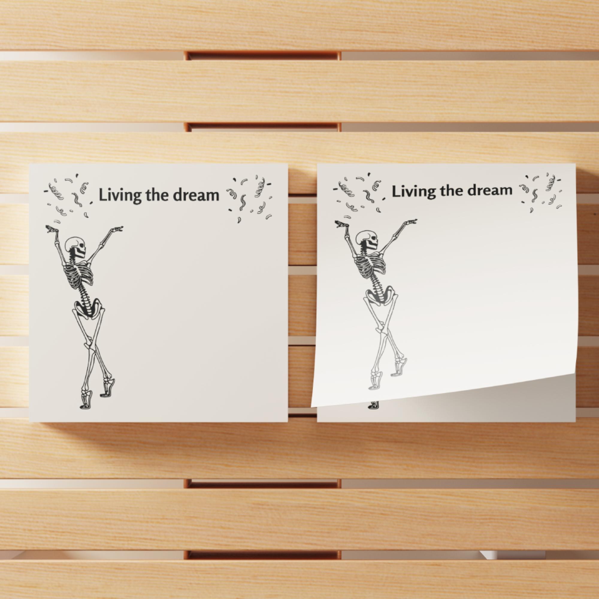 Funny Office Sticky Notebook, 4 Counts/set 3x3 Inch Funny Office Note Pad, Adhesive Sticky Note for School Office Home Supplies