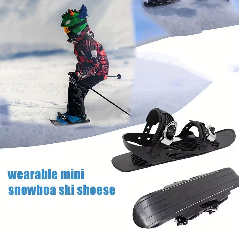Adjustable Mini Ski Boots - Lightweight High-Performance Design, Freely Adjustable Sizing for Skiing & Snow Walking, Built for Men's Winter Outdoor Sports, Ideal for Freestyle Skiing & Snow Adventures