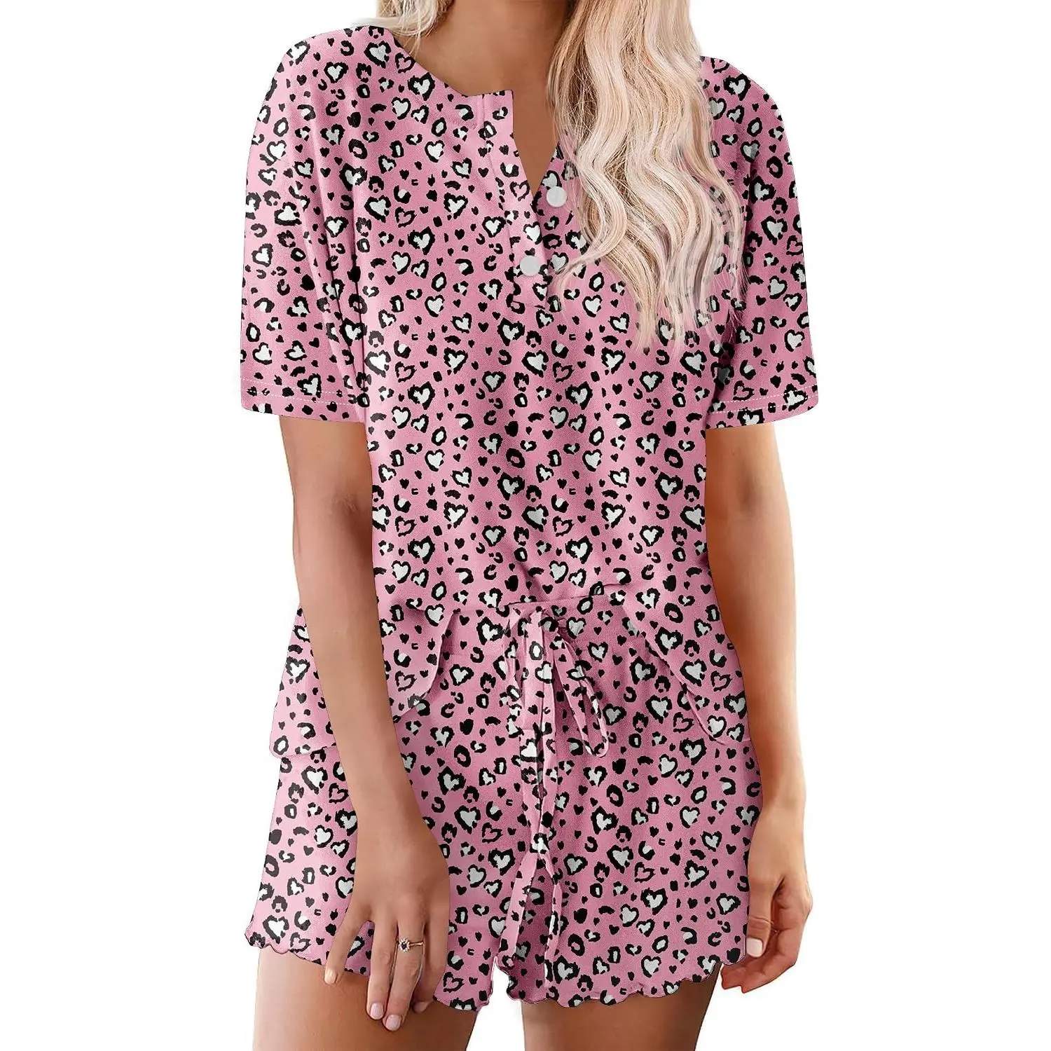 Pink White Leopard
