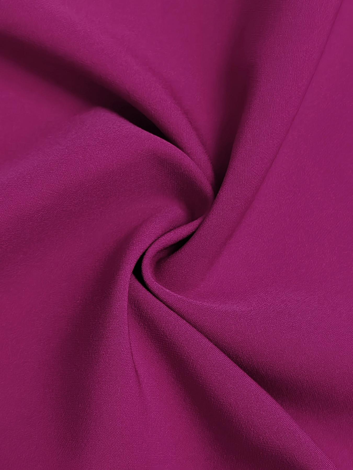 Elegant Long Sleeve Ruched Woven Wrap Dress, All-Season Fashion, Perfect for Formal Evening Events & Casual Outings, Stylish Layered Design