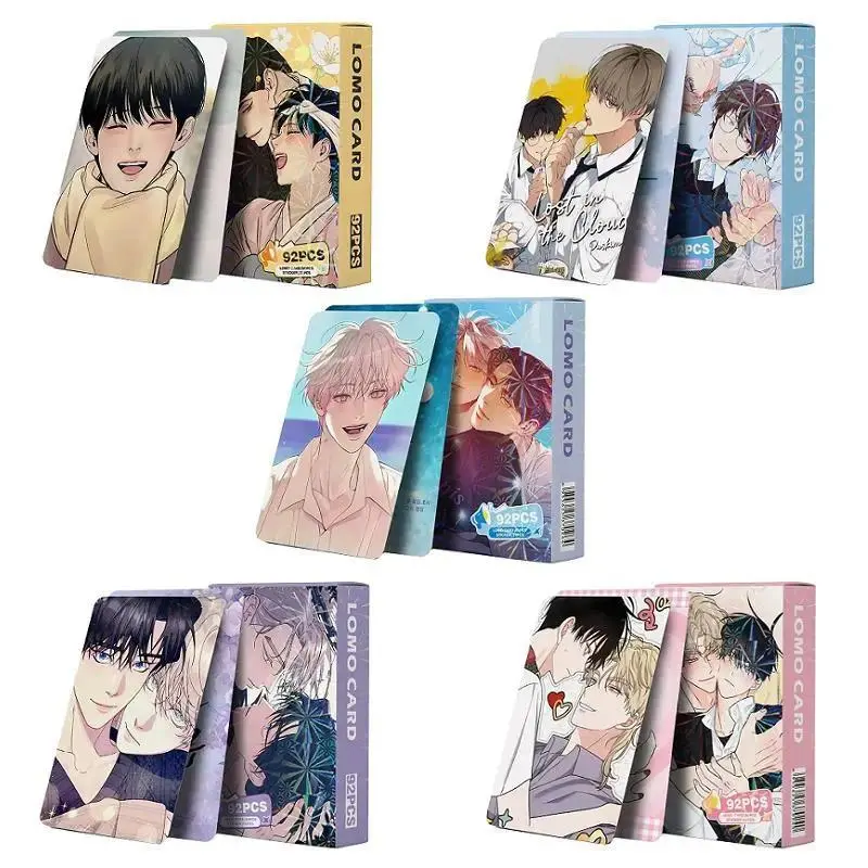 92PCS Korean Webtoon Lomo Cards and Mini Stickers, Anime Character Photocards Set, Collectible Gift for Fans