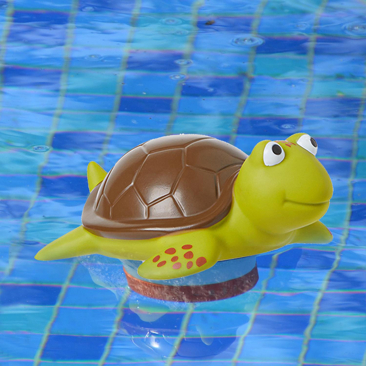 XY-WQ Turtle Chlorine Floater for 1" Tab ONLY, Mini Floating Pool Chlorine Dispenser