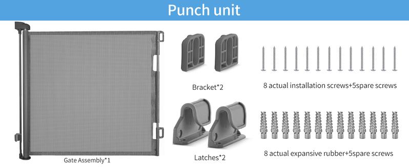 Dearlomum Retractable Baby Gate 33" Tall Extends up to 55" 71" 118" 168" 197" Wide Child Safety Gate for Doorways Stairs Hallways Indoor Outdoor Infant Mesh Dog Gate Dearlomum Retractable Baby Gate 33" Tall Extends up to 55" 71" 118" 168" 197" Wide Child Safety Gate for Doorways Stairs Hallways Indoor Outdoor Infant Mesh Dog Gate