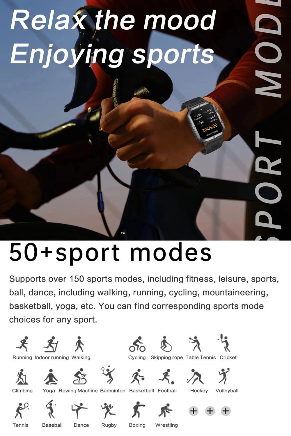 AI smartwatch 2.06 with full touchscreen, high appearance, low power consumption and long battery life. Scan for matching, 120+ sports modes, voice assistant, APP sports push. Stopwatch, camera remote control, music player, calculator. Perfect gift for