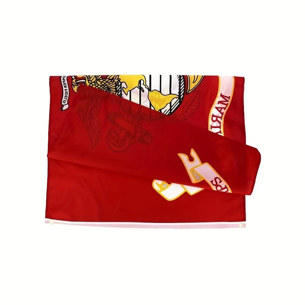 Us Navy Marine Corps Flag 3x5 Feet Outdoor UV Resistant, Durable Canvas Header Brass Eyelets Easy Hoist, Usmc Banner for Decoration Wall Decor Flags