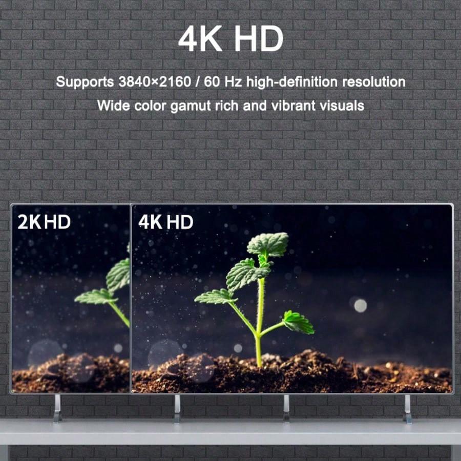 10 Feet 4K Ultra HD TV Cable, 4K High-Speed 2.0 Cable, Supports 4K@60hz, Compatible with Monitors, Projectors, Set-Top Boxes, Laptops