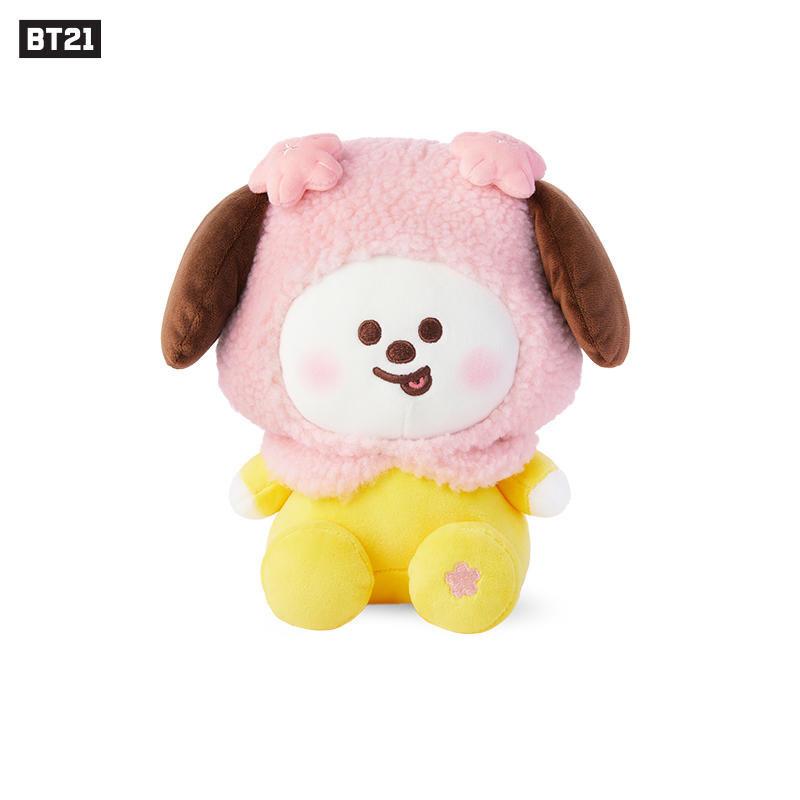 Anime Cartoon Bt21 Sakura Series Plush Toy Dolls Cooky Shooky Chimmy Backpack Keychain Accessories Home Decor Ornaments Gift